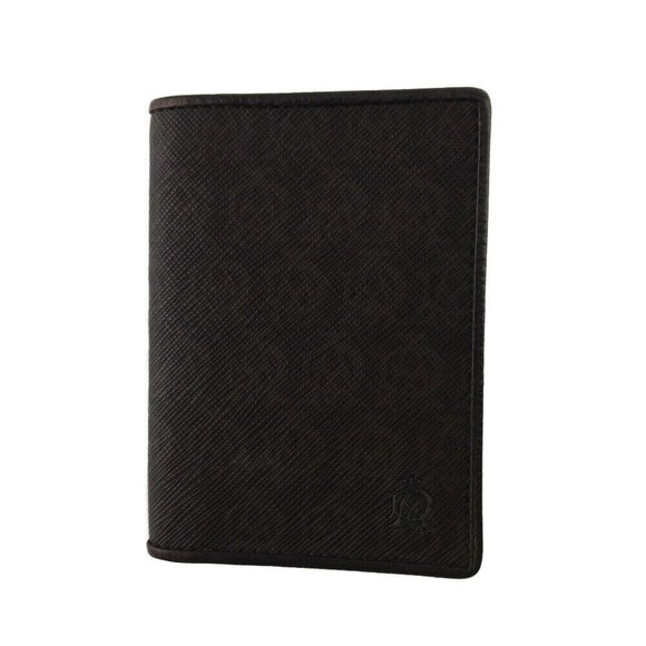 DUNHILL Card Case Windsor PVC x Leather Authentic - Picture 1 of 9